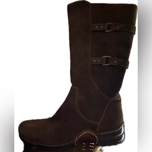 Söfft Women's mid-calf Suede Dark Brown Boots Size 7.5M - Picture 3 of 5